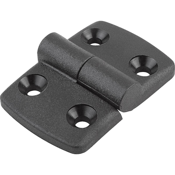 Kipp Hinge Lift-Off, Right 69, 5X48, Plastic Black, Comp:Stainless